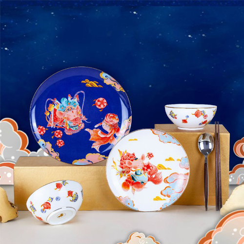 <b>“鼠于你”创意陶瓷碗盘套装</b>